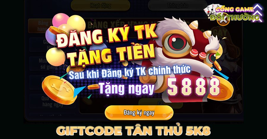 Giftcode tân thủ +5888