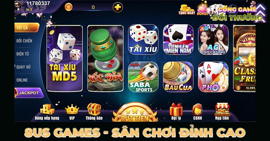 8us Game - Sân chơi đỉnh cao