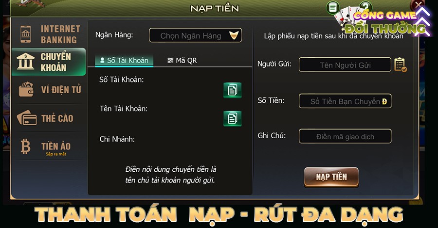 Thánh toán an toàn, đa dạng hình thức