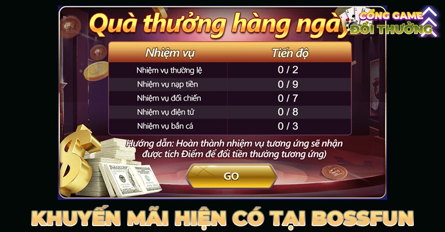 Quà thưởng hằng ngày