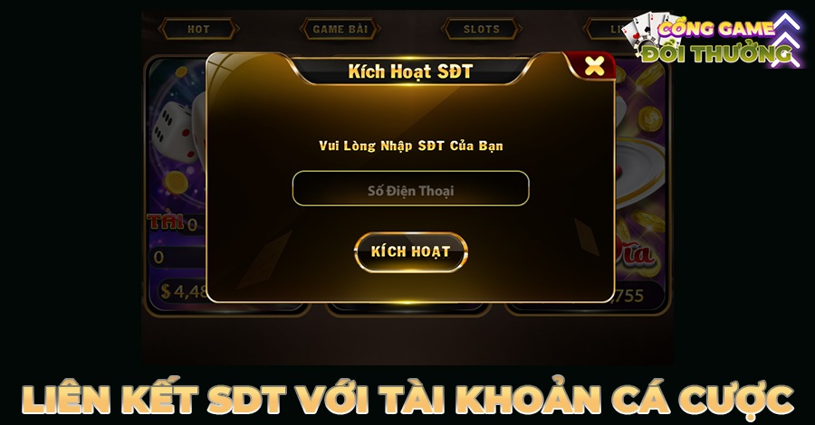 Điền thông tin sdt chính chủ vào ô